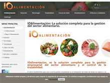 Tablet Screenshot of ioalimentacion.com